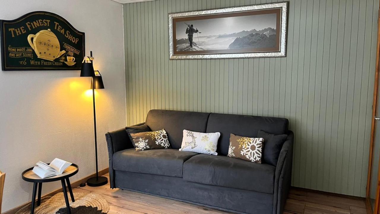 Studio Dent Du Caiman, Chamonix Hyper Centre, Parking, Vue Mont Blanc Bagian luar foto