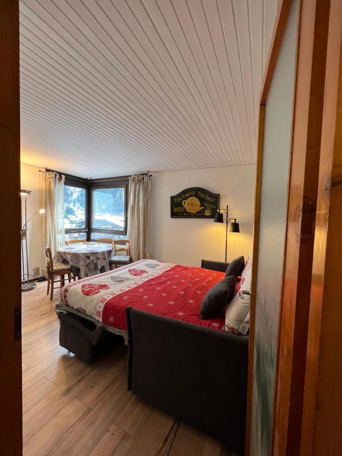 Studio Dent Du Caiman, Chamonix Hyper Centre, Parking, Vue Mont Blanc Bagian luar foto